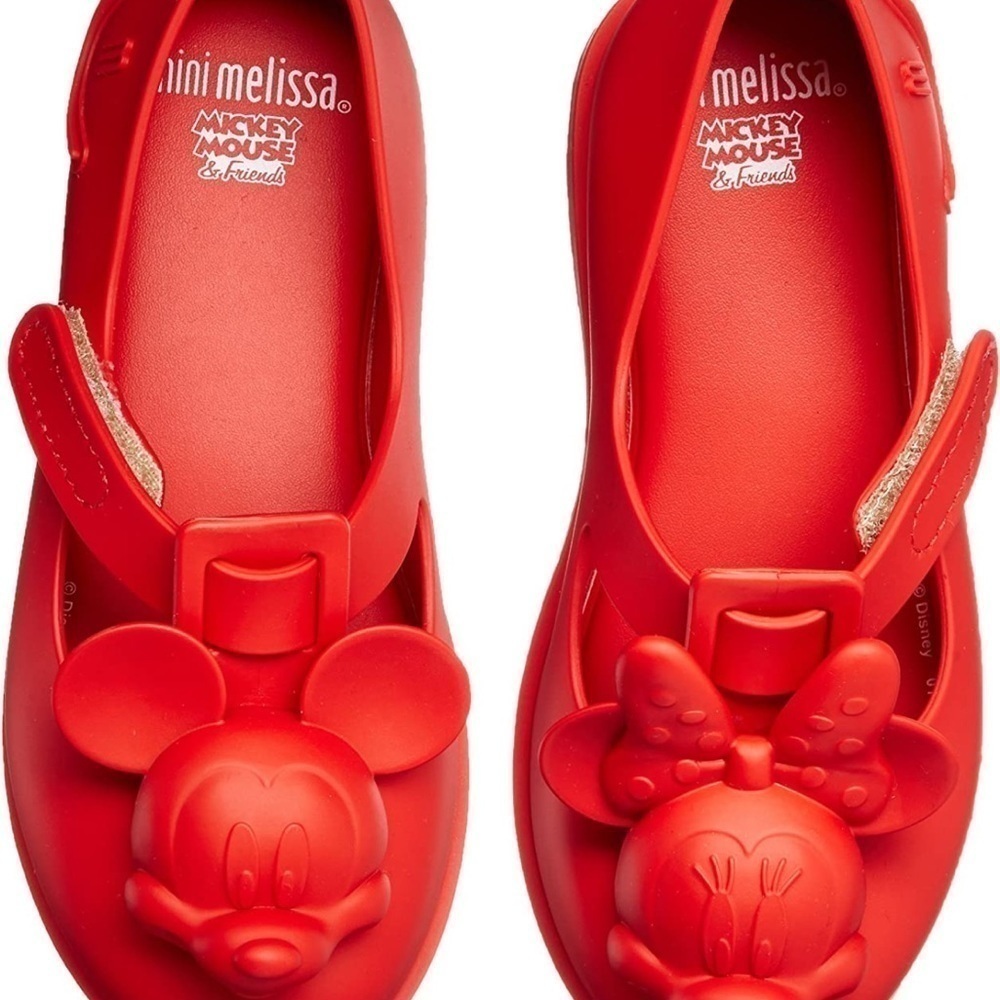 Mini Melissa Girls | Mickey & Friends/Minnie Mouse | Red Mary Jane